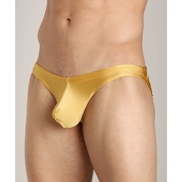 N2N Maverick C-Ring Low Cut Swim Brief Gold - Size Small - Picture 1 of 4